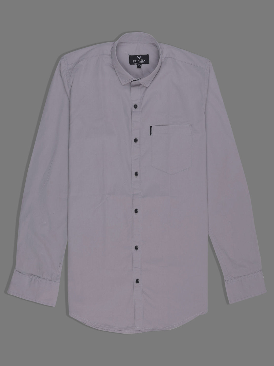 Grey Color Luxuries Solid Shirt