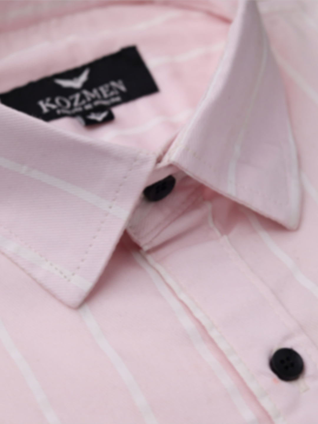 Pink And White Authentic Stripe Casual Shirt