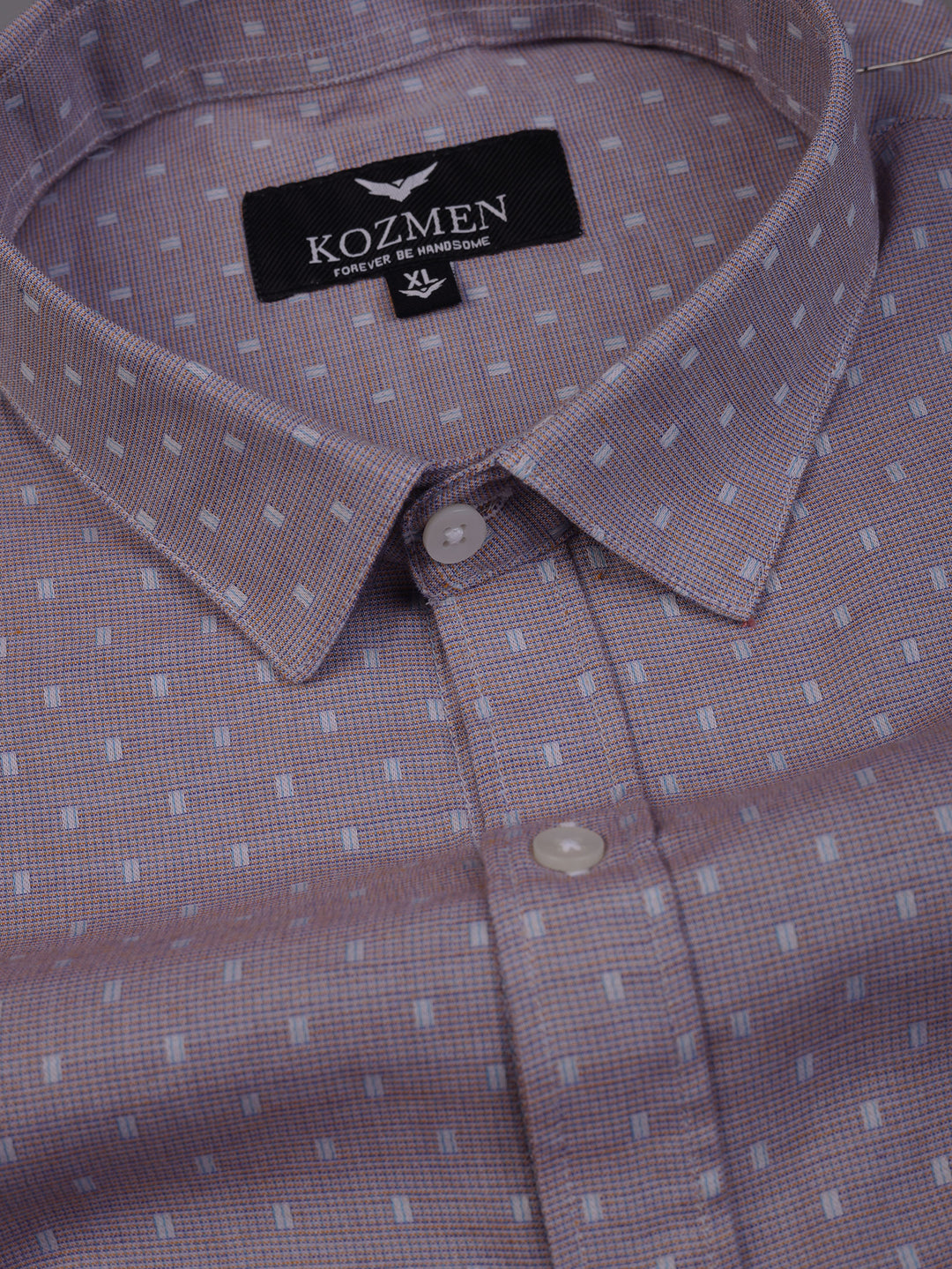 Premium Lavender Dobby Cotton Checks Shirt
