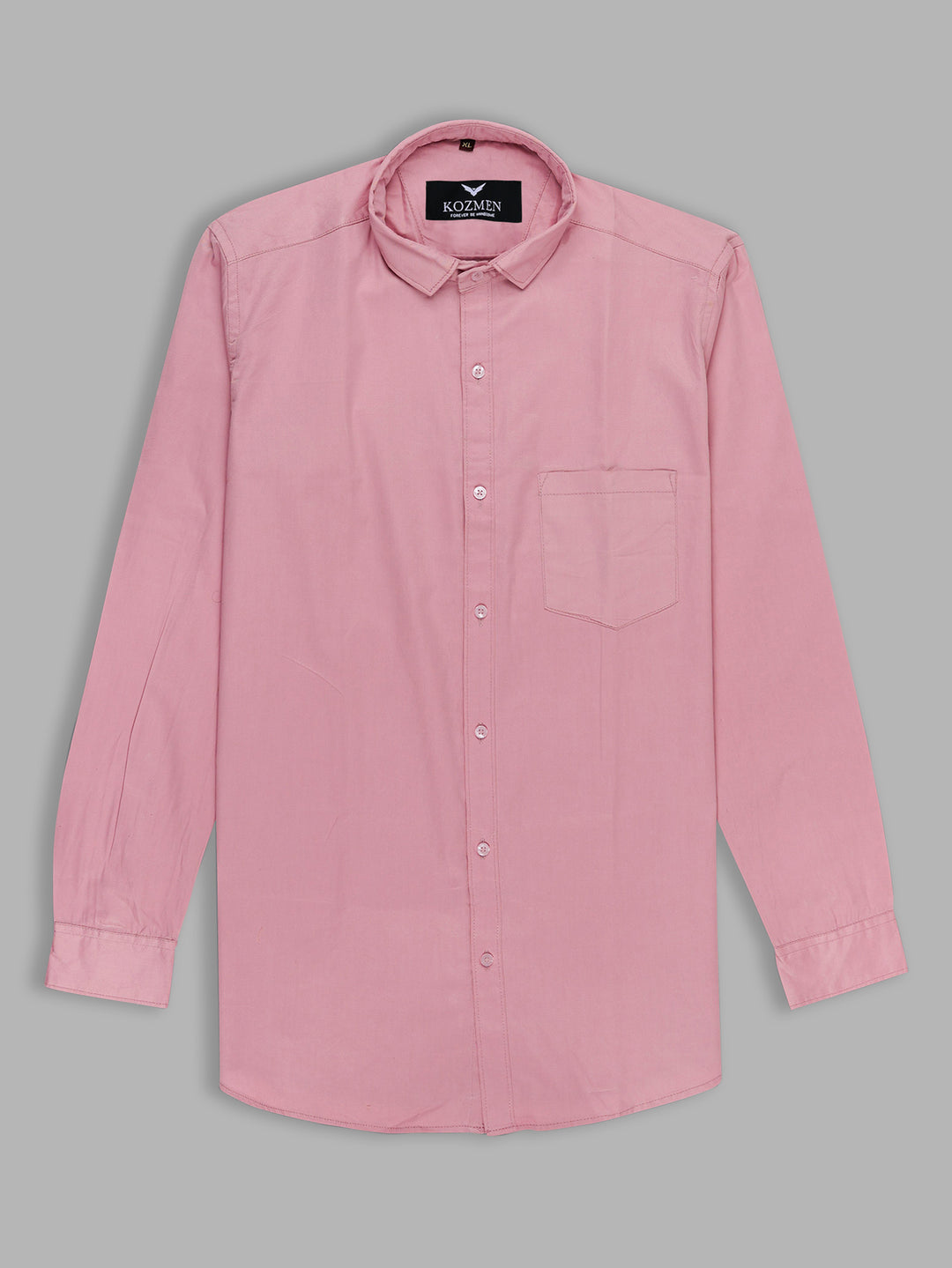 Cameo Pink Color Affordable Solid Cotton Shirt