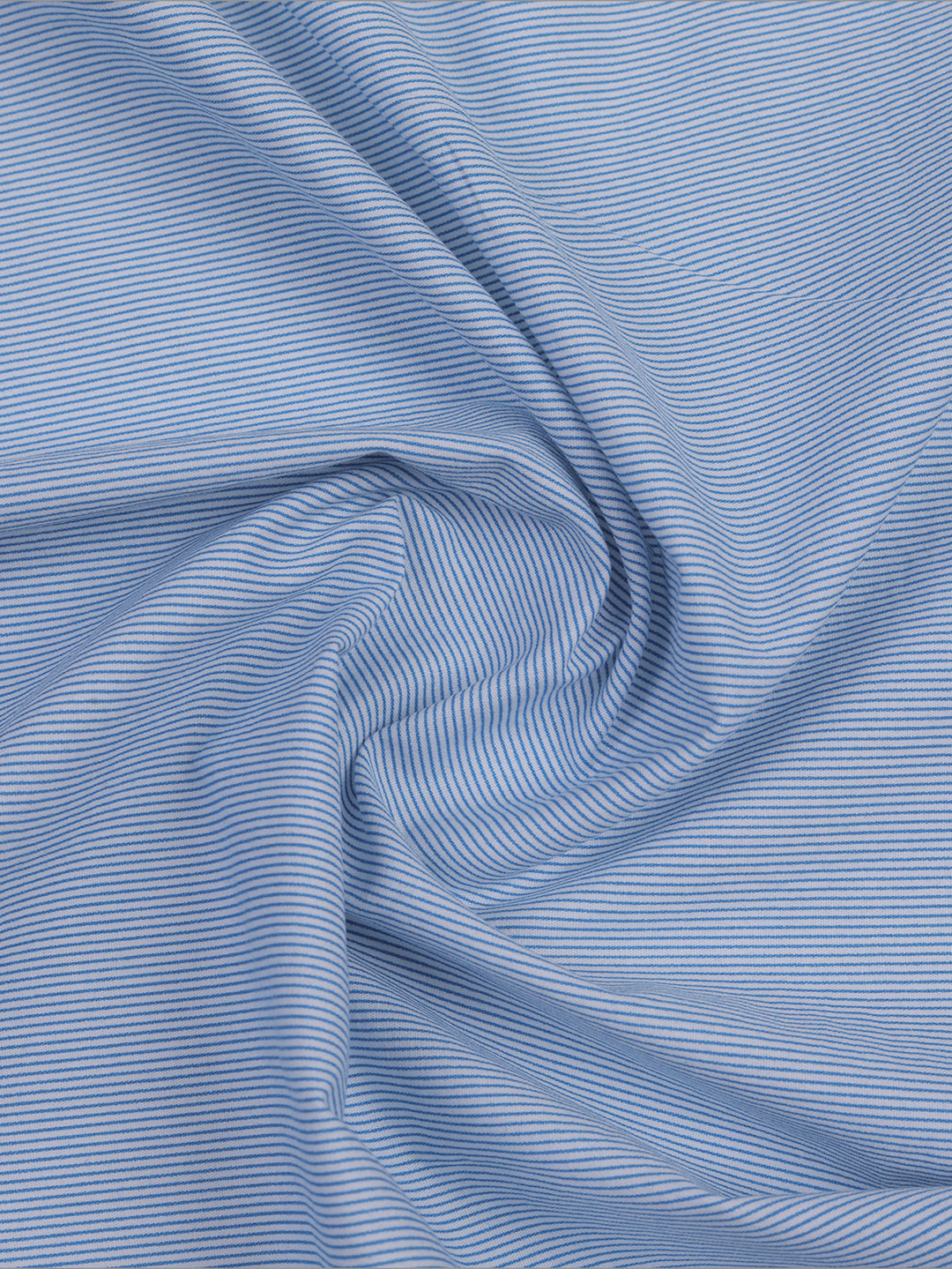 Sky Blue Banker Striped Mens Cotton Casual Shirt