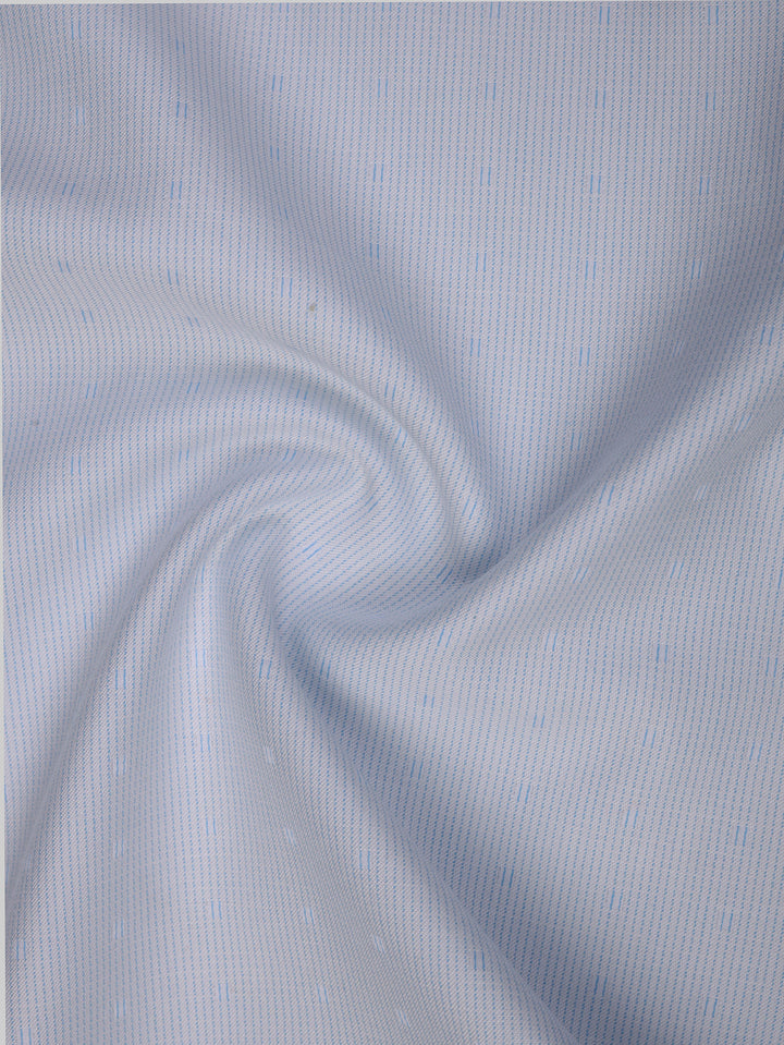 Light Aqua Striped Cotton Shirt