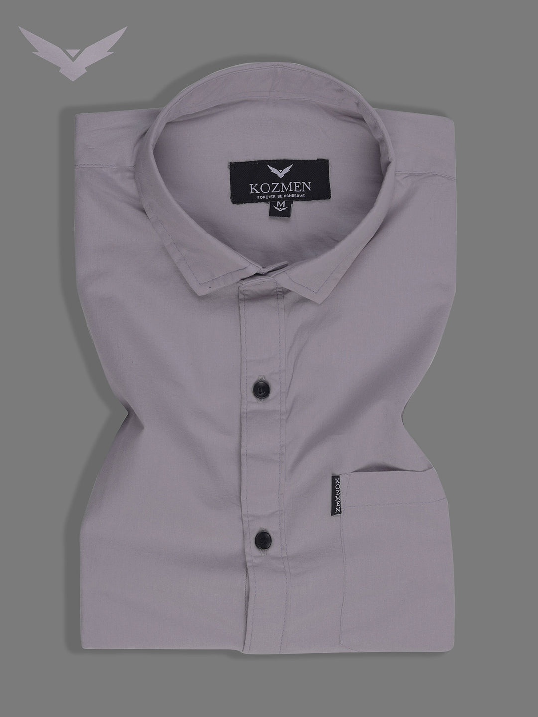 Grey Color Luxuries Solid Shirt