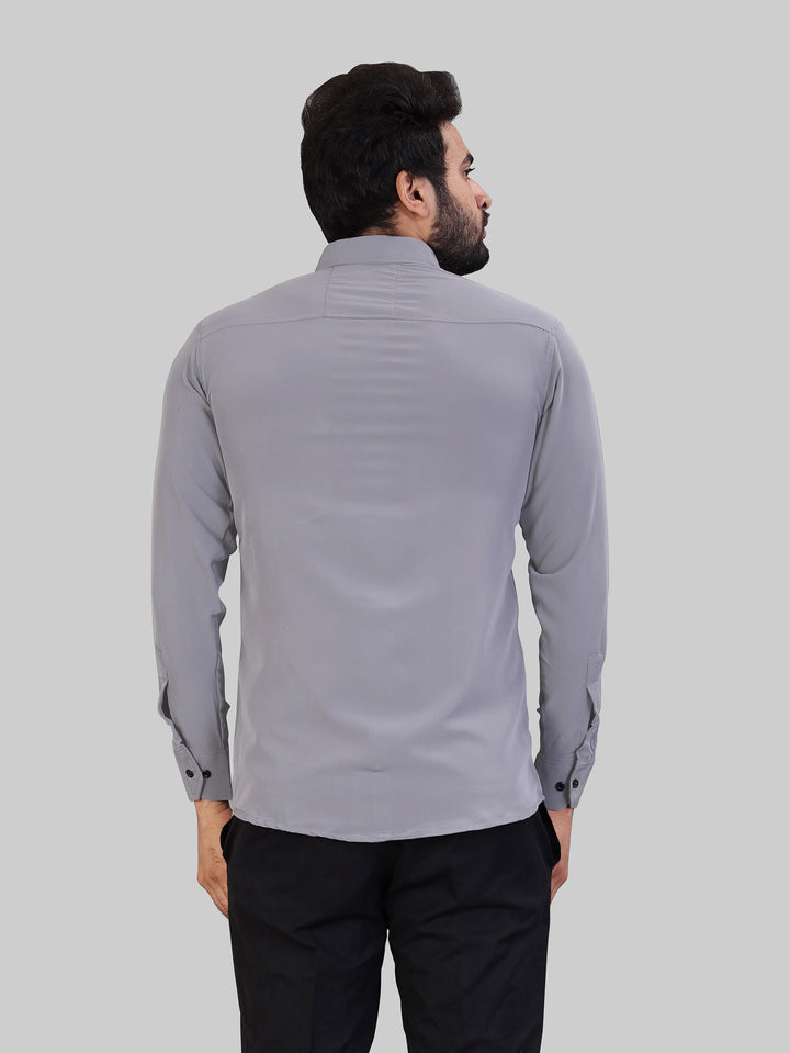 Light Grey Expandable Full Sleeve Shirt