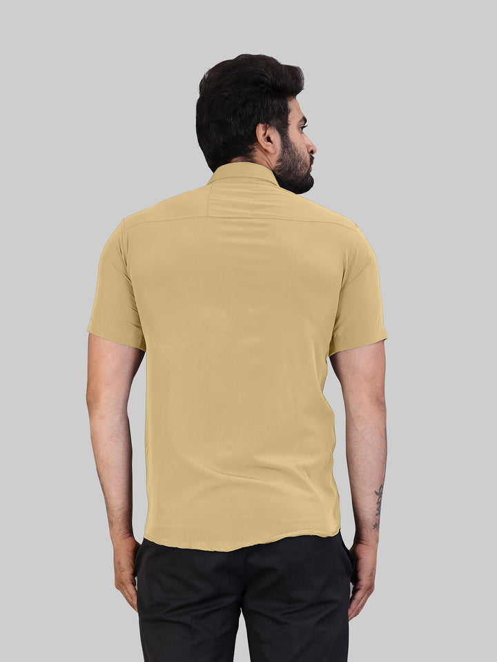 Khaki Expandable Short Sleeve Shirt